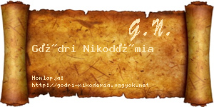 Gödri Nikodémia névjegykártya